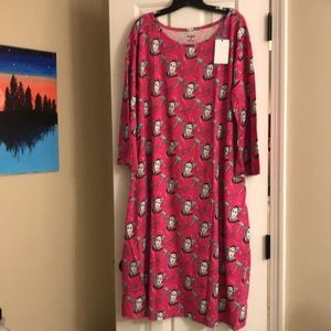 BNWT Women’s RBG Size 3x Print Dress w/Pockets